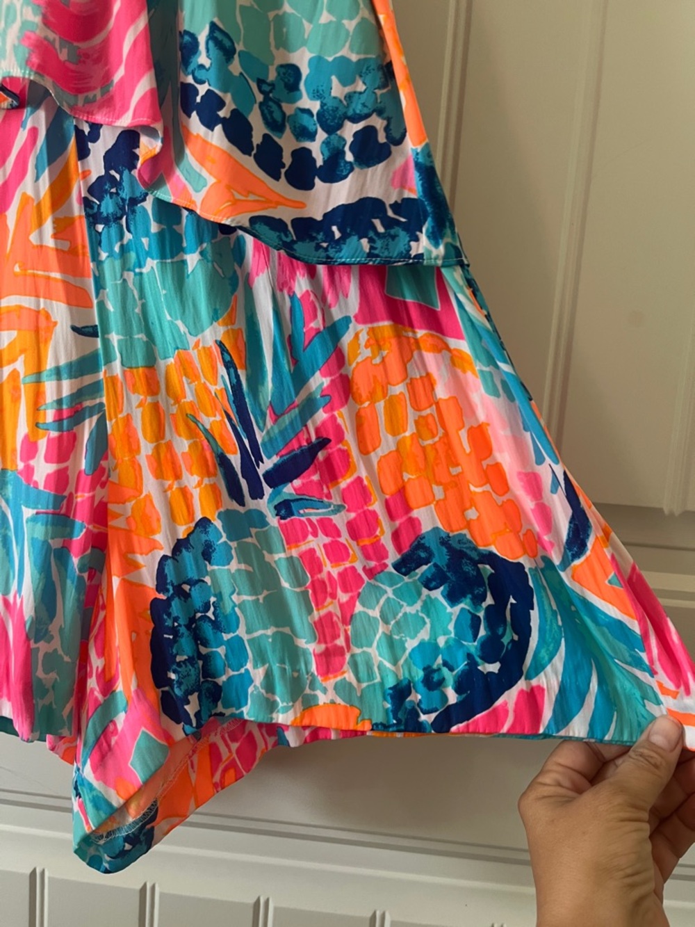 Lilly Pulitzer Edona Romper Tropical Print Halter Resort Vacation Size 10 - Picture 6 of 10